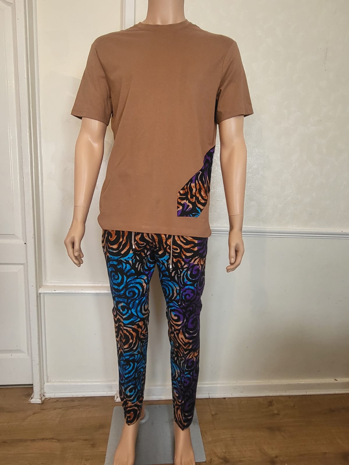 African Men Suits Dashiki Clothing Print Tops Pants set with Pockets Ankara  Outfit Blouse Trousers Suits WYN1004 - Walmart.com